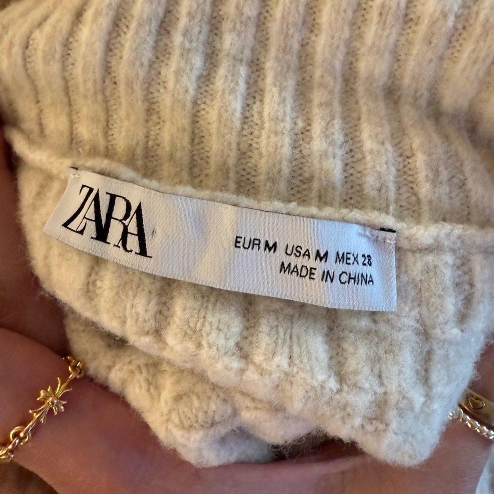 Zara Turtleneck Sweater w/ Open Back - Picture 4 of 7